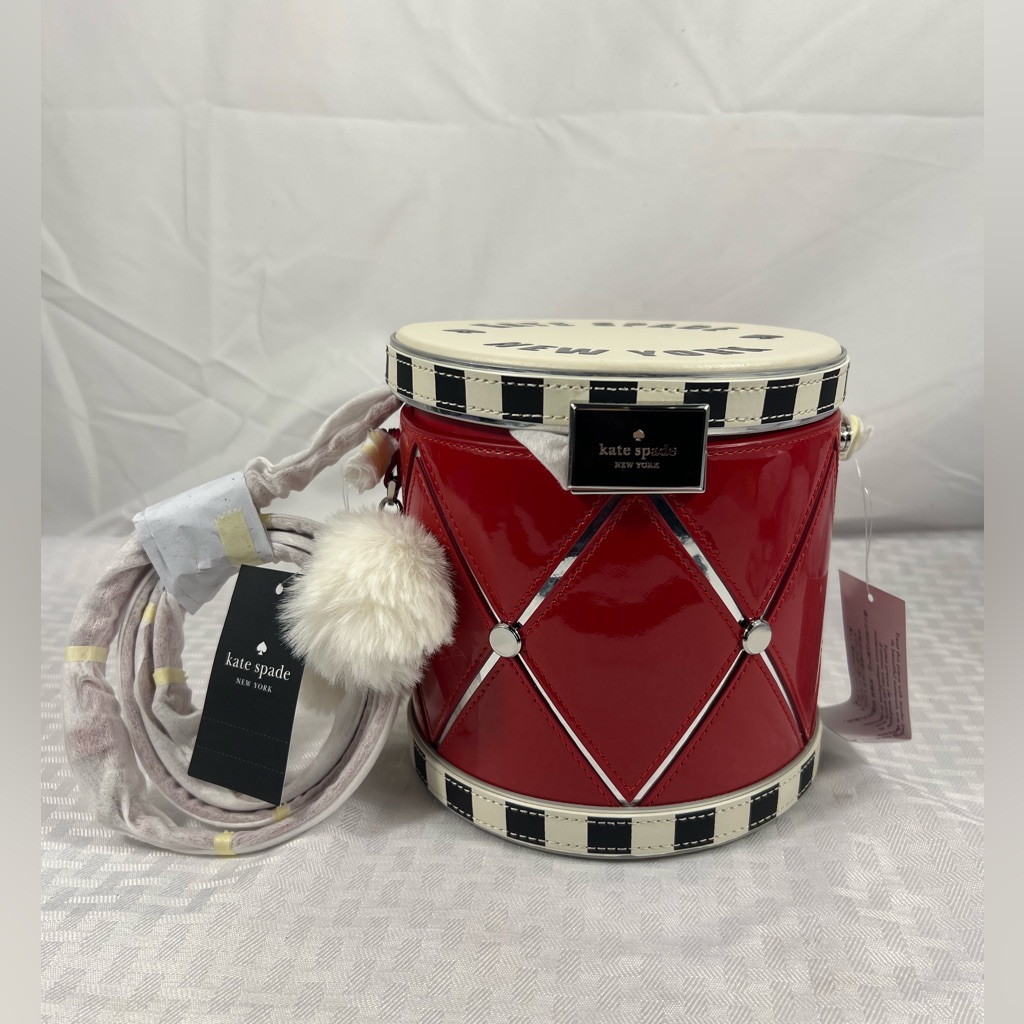 Nwt Kate Spade 3d Drum Crossbody Bag Holiday Novelty Collectible